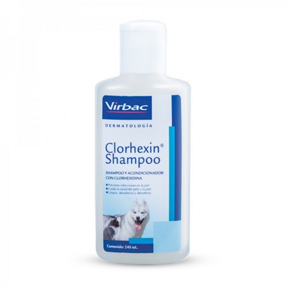 CLOREHEXIN SHAMPOO VIRBAC 240 ML