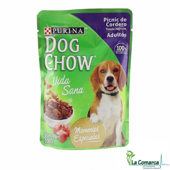 DOG CHOW VIDA SANA ADULTOS PICNIC DE CORDERO x 100 grs DOG CHOW VIDA SANA ADULTOS PICNIC DE CORDERO x 100 grs