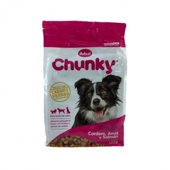 CHUNKY ADULTO CORDERO, ARROZ Y SALMON 1,5 KG